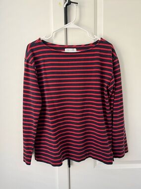 Everlane Mariner Tee Navy Red L